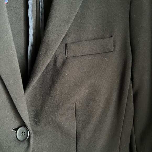 Boden Stretch-Ponte Blazer Black, Size 4R - Picture 5 of 7